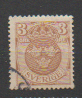 Delcampe - 1911 USED Sweden Facit 73cx Watermark / - Oblitérés