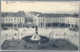 Delcampe - Louvain Flandre Louvain Place Rue Station - Leuven