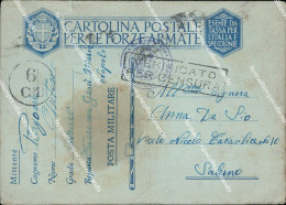 Delcampe - V711 Cartolina Franchigia Militare Regia Marina Www2 - Zonder Portkosten