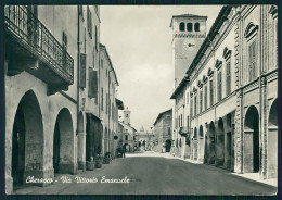 Delcampe - Cuneo Cherasco Via Vittorio Emanuele II Foto FG Cartolina MZ1572 - Cuneo