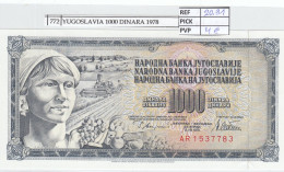 Delcampe - CRJ0772 BILLETE YUGOSLAVIA 1.000 DINARA 1978 P-92c - Yougoslavie