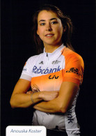 Delcampe - Cyclisme, Anouska Koster - Radsport