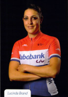 Delcampe - Cyclisme, Lucinda Brand - Radsport