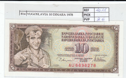 Delcampe - CRJ0814 BILLETE YUGOSLAVIA 10 DINARA 1978 P-87a - Yougoslavie