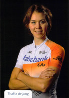Delcampe - Cyclisme, Thalita De Jong - Radsport