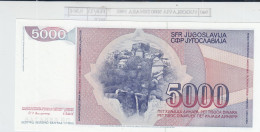 Delcampe - CRJ0940 BILLETE YUGOSLAVIA 5.000 DINARA 1985 P-93a - Yougoslavie