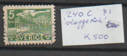 Delcampe - 1935 USED Sweden 240v PI "flagpole" - Gebraucht