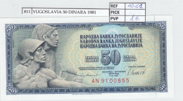Delcampe - CRJ0811 BILLETE YUGOSLAVIA 50 DINARA 1981 P-89b - Yougoslavie