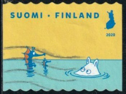 Delcampe - Finlande 2020 Yv. N°2645 - Mer Baltique, Moomin Et Hippocampes - Oblitéré - Gebraucht