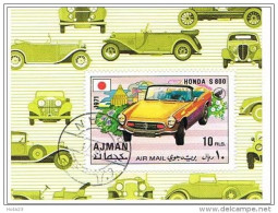 Delcampe - (!) Honda S 800 MOTOR CARS - VEHICLES MODERN- AJMAN - 1971  USED S/S - Autos