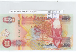 Delcampe - CRJ0285 BILLETE ZAMBIA 50 KWACHA 2007 P-37f SIN CIRCULAR - Zambie