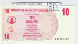 Delcampe - CRJ1749 BILLETE ZIMBABWE 10 DOLARES 2006 (07) P-39 SIN CIRCULAR - Zimbabwe
