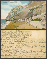 Delcampe - Gibraltar Old Colour Postcard Catalan Bay Village Cliffs Rocks Boats Millar Lang - Gibraltar