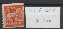 Delcampe - 1920 USED Sweden 142E Cxz Watermark / + KPV - Gebraucht
