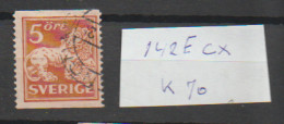 Delcampe - 1920 USED Sweden 142E Cx Watermark / - Gebraucht
