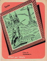 Delcampe - Protège Cahier - Teinture IDEALO - LYON - Andere & Zonder Classificatie