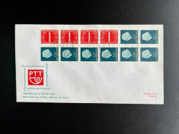 Delcampe - NETHERLANDS 1969 FDC BOOKLET 8A 29-01-1969 NEDERLAND PHILATO ZAANSTAD MOLENREEKS POSTZEGELBOEKJE - FDC