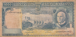 Delcampe - CRBX0150 BILLETE ANGOLA 1000 ESCUDOS 1962 MC - Angola