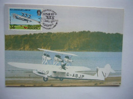 Delcampe - Avion / Airplane / Seaplane / SARO A.21 WINDHOVER / Provide Feeder Services / Carte Maximum - 1919-1938: Fra Le Due Guerre