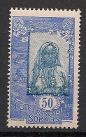 Delcampe - COTE DES SOMALIS - 1922-24 - N°YT. 107 - Somalienne 50c Outremer - Neuf Luxe** / MNH - Nuevos