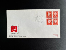 Delcampe - NETHERLANDS 1969 FDC BOOKLET 9A 29-01-1969 NEDERLAND PHILATO ZAANSTAD MOLENREEKS POSTZEGELBOEKJE - FDC