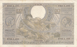 Delcampe - CRBX0174 BILLETE BELGICA 100 FRANCOS 1934 MBC - Autres & Non Classés