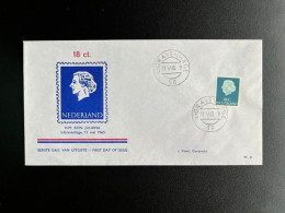 Delcampe - NETHERLANDS 1965 FDC W6 JULIANA HARTZ 18C 11-05-1965 NEDERLAND PHILATO ZAANSTAD MOLENREEKS - FDC
