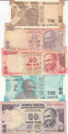 Delcampe - CRBX0297 LOTE DE 9 BILETES INDIA DIFERENTES VALORES CIRCULADOS - Collections & Lots