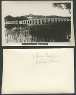 Delcampe - China Old Real Photo Card 17 Arches Bridge Summer Palace Peking, Pagoda Panorama - China