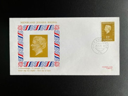 Delcampe - NETHERLANDS 1971 FDC JULIANA REGINA 1,50 'S GRAVENHAGE 25-01-1971 NEDERLAND PHILATO ZAANSTAD MOLENREEKS - FDC