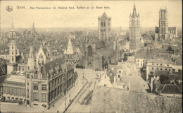 Delcampe - Gent Gand Flandre Gent Postkantoor St. Niklaas Kerk Belfort St. Bavo Kerk - Gent