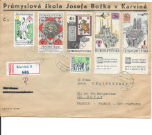 Delcampe - Karvina  Pour La France 1969 - Covers & Documents