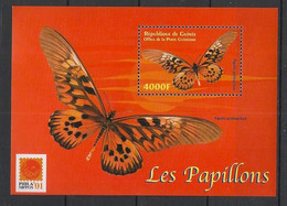 Delcampe - GUINEE - 2001 - Bloc-feuillet BF N°YF. 210W - Papillons / Butterflies - Neuf Luxe ** / MNH / Postfrisch - Schmetterlinge
