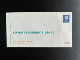 Delcampe - NETHERLANDS 1965 FDC JULIANA HARTZ 25C 'S GRAVENHAGE 04-02-1969 NEDERLAND PHILATO ZAANSTAD MOLENREEKS - FDC