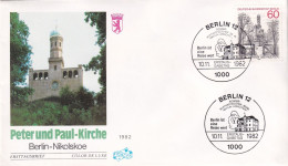 Delcampe - Germany - Berlin Nikolskoe - Peter Und Paul Kirche - FDC - 1981-1990