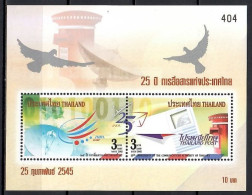 Delcampe - Thailand 2002 Mi Block 154 MNH (ZS8 THLbl154) - Télécom