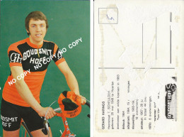 Delcampe - CARTE CYCLISME GERARD HARINGS TEAM GOUDSMIT 1971 ( FORMAT 9,7 X 15, VOIR PARTIE ARRIERE ) - Radsport