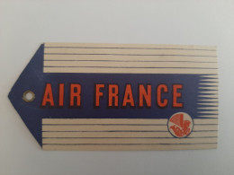 Delcampe - Ancienne étiquette Cartonnée Pour Bagage Air France - Vers 1940-1950 - Reclame