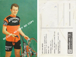 Delcampe - CARTE CYCLISME JOS VAN BEERS TEAM GOUDSMIT 1971 ( FORMAT 9,7 X 15, VOIR PARTIE ARRIERE ) - Radsport