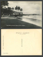 Delcampe - Ceylon Old Real Photo Postcard Bathing Pavilion Mount Lavinia Hotel Beach Bather - Sri Lanka (Ceylon)