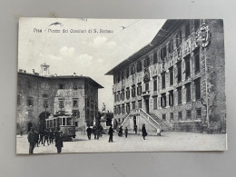 Delcampe - PISA PIAZZA DEI CAVALIERI DI S. STEFANO 1914 TRAM - Pisa