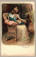 Delcampe - BELLE CPA - CHICORÉE ARLATTE & Cie Série 67 N°4 - FEMME ENFANT CHAT - ILLUSTRATEUR RAPHAËL TUCK & FILS - Tuck, Raphael