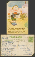 Delcampe - Comic 1913 Old Postcard Chopped Down The Gooseberry Trees, No More Baby Brothers - Cómics