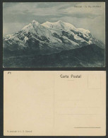 Delcampe - Bolivia La Paz Old Postcard Illimani Yllimani Snowy Mountain In Cordillera Real - Bolivien