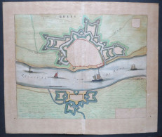 Delcampe - BLAEU - Rees (Allemagne, Westphalie) - Amsterdam, Blaeu, 1649 - Geographische Kaarten