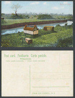 Delcampe - China Old Colour Postcard Chinese Graves River Scene Chinese 8 Trigrams BaGua 八卦 - China