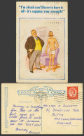 Delcampe - Donald McGill 1961 Old Postcard Doctor, U Have It Off Sapping Your Strength 1604 - Cómics