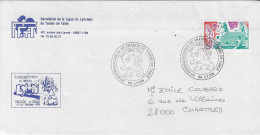 Delcampe - 1986 Internationaux De France De Tennis De Table à Lyon: Lettre Siglée Du Comité D'Organisation - Tennis De Table