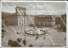 Delcampe - Ae744 Cartolina Terni Citta' Piazza C.tacito 1941 - Terni