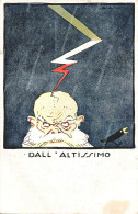 Delcampe - Co351 Cartolina Militare Satirica  Dall'altissimo Vedi Retro - Sonstige & Ohne Zuordnung